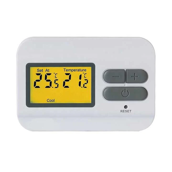 S2301RF wireless RF gas boiler thermostat with desk holder and receiver, view 2