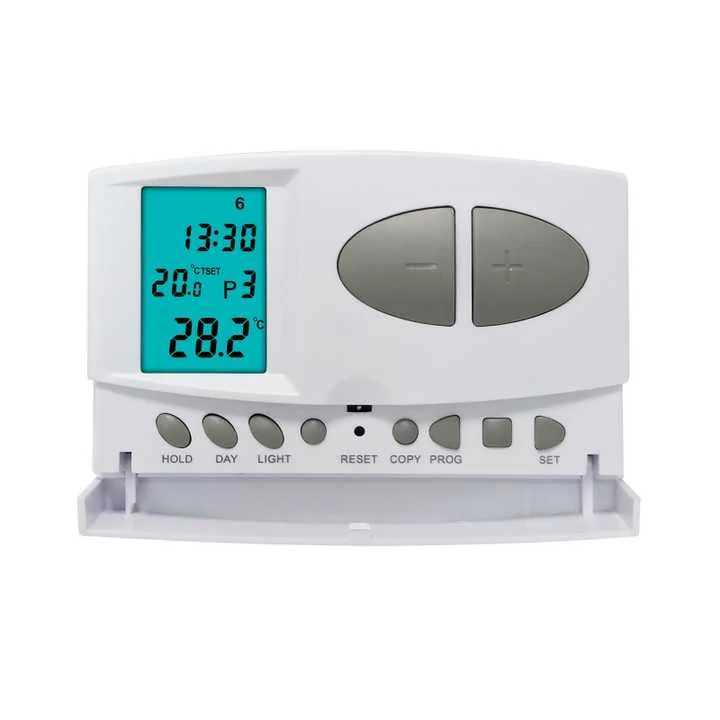 Model C7 230V weekly programmable gas boiler thermostat with large push buttons