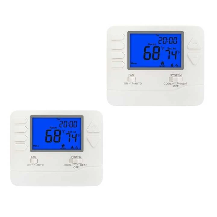 STN705 24V single stage programmable room thermostat with LCD, view 3