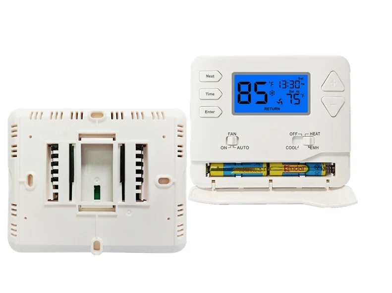 STN621 24V non-programmable heat pump room thermostat with digital LCD, view 10
