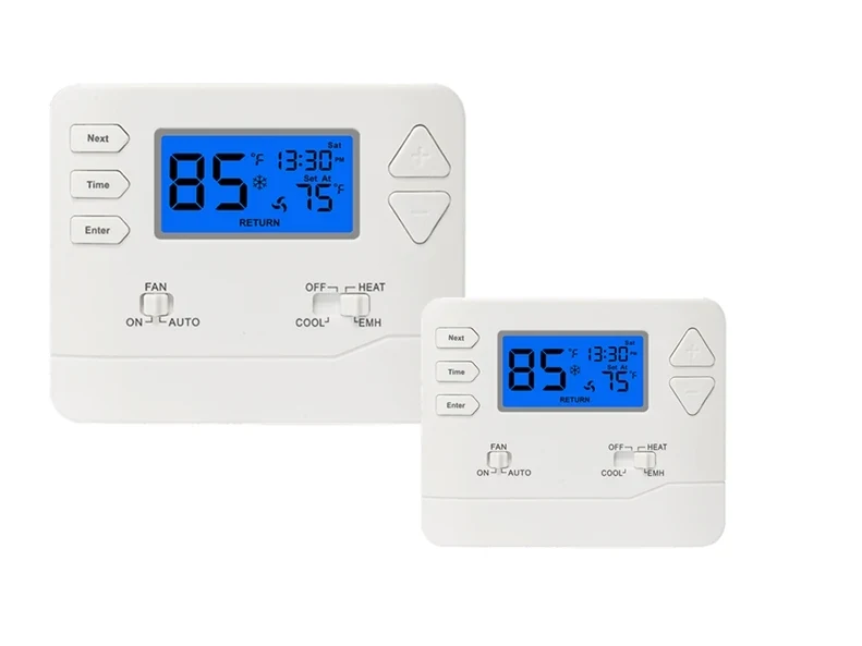 STN621 24V non-programmable heat pump room thermostat with digital LCD, view 6