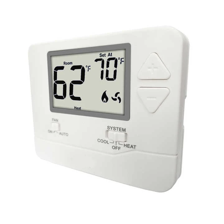N701 24V non-programmable thermostat with large 4 square inch backlit LCD, view 6