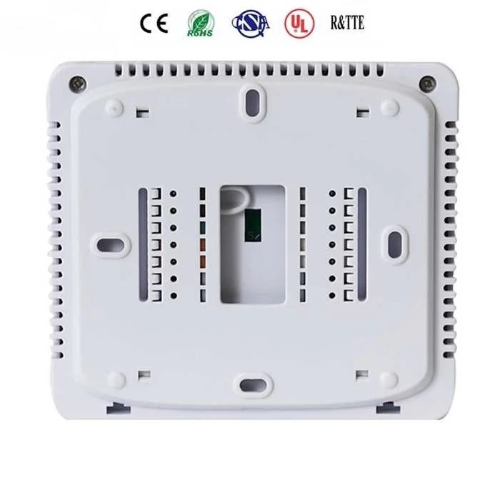 S715 24V multi stage HVAC thermostat with backlit digital display, view 3