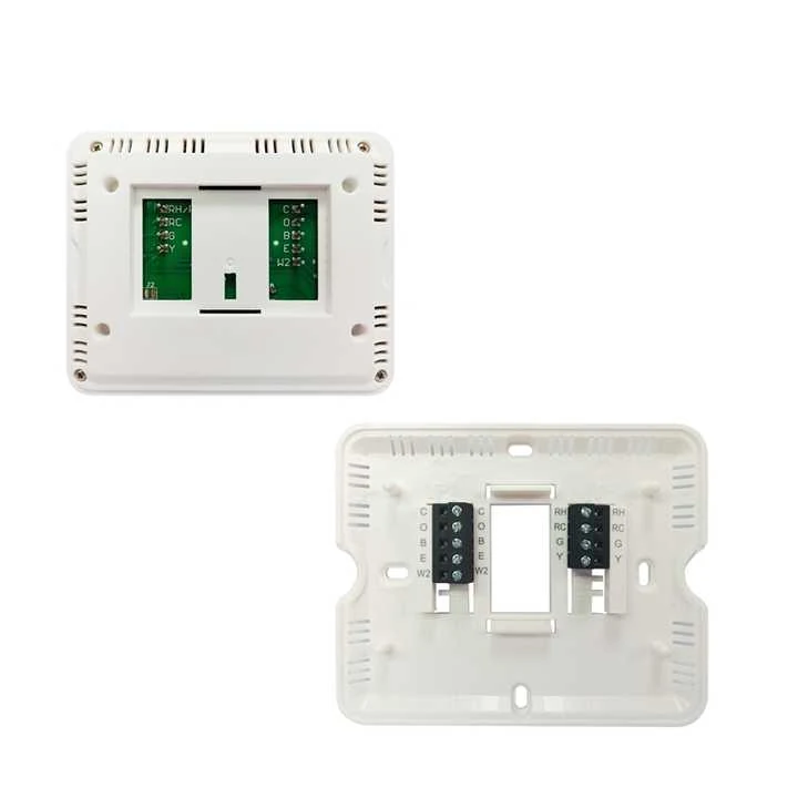 STN725 24V LCD heat pump programmable room thermostat, view 7