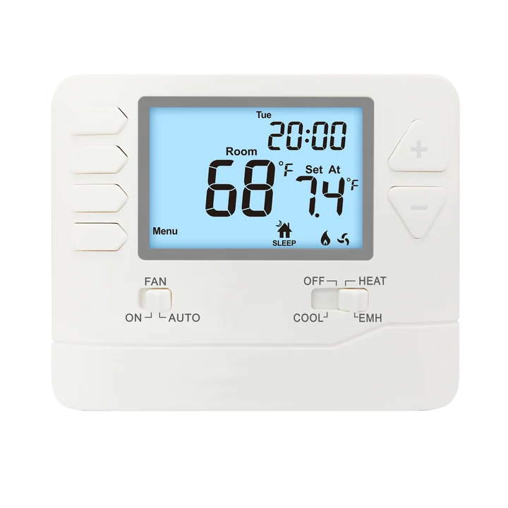 STN725 24V LCD heat pump programmable room thermostat