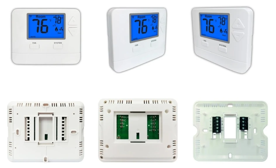 STN721W WiFi heat pump thermostat with Alexa voice control and LCD, view 4