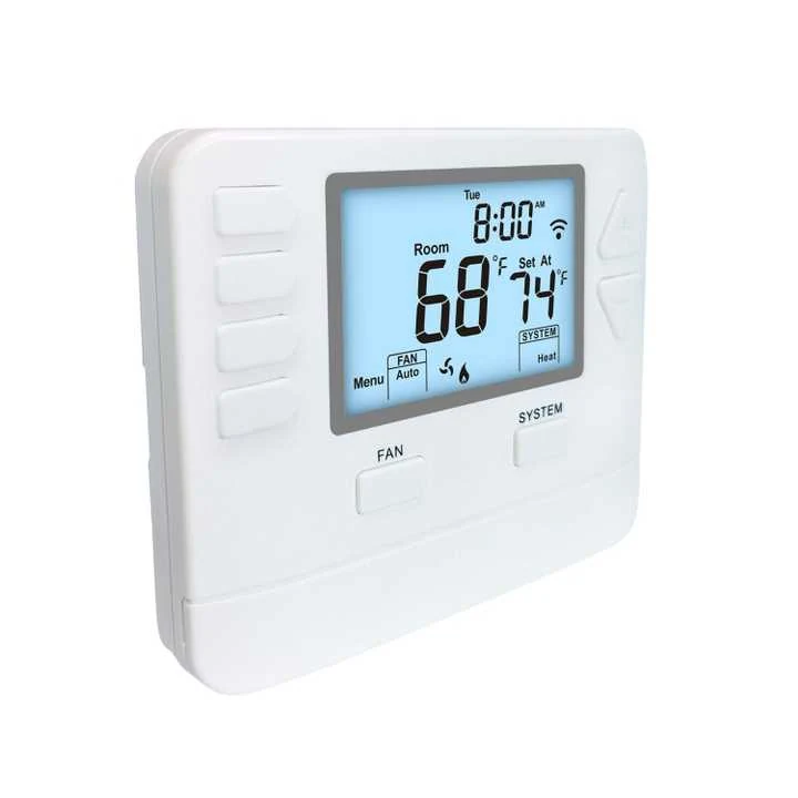 STN705W 24V WiFi programmable Alexa thermostat with LCD display, view 3