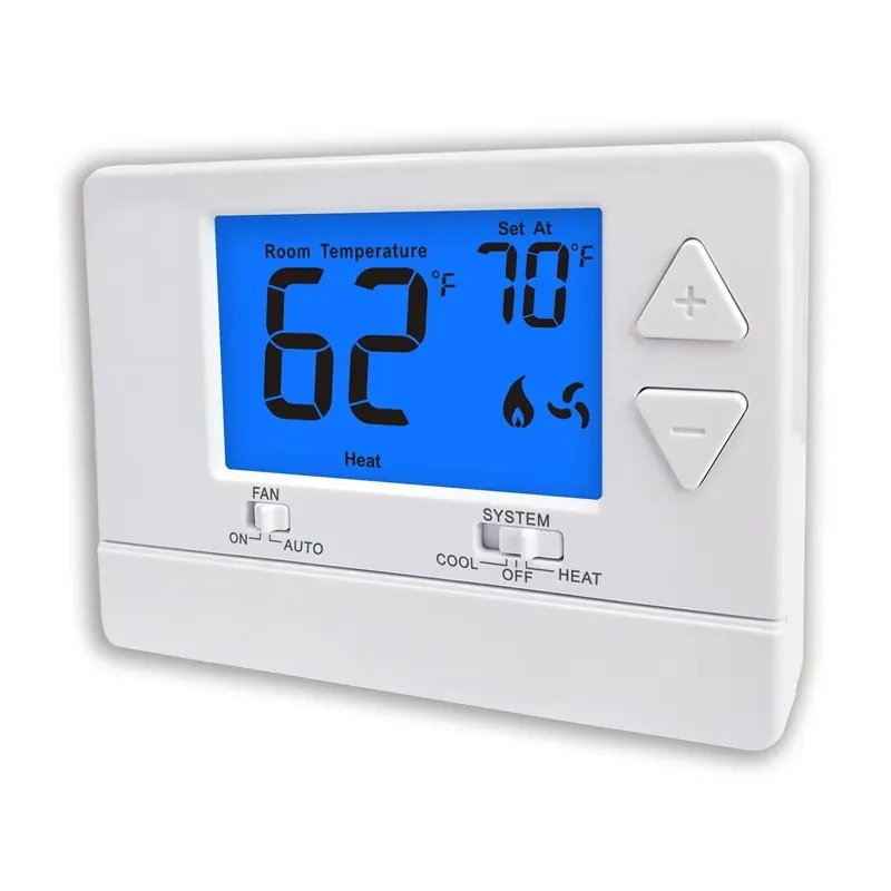 Models 3001 and 3201 single stage non-programmable builder thermostat, view 3