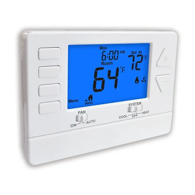 Models 3005 and 3205 24V 7 day programmable builder thermostat, view 3