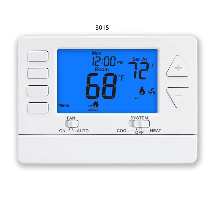Models 3015 and 3215 multi stage programmable builder thermostat, view 4