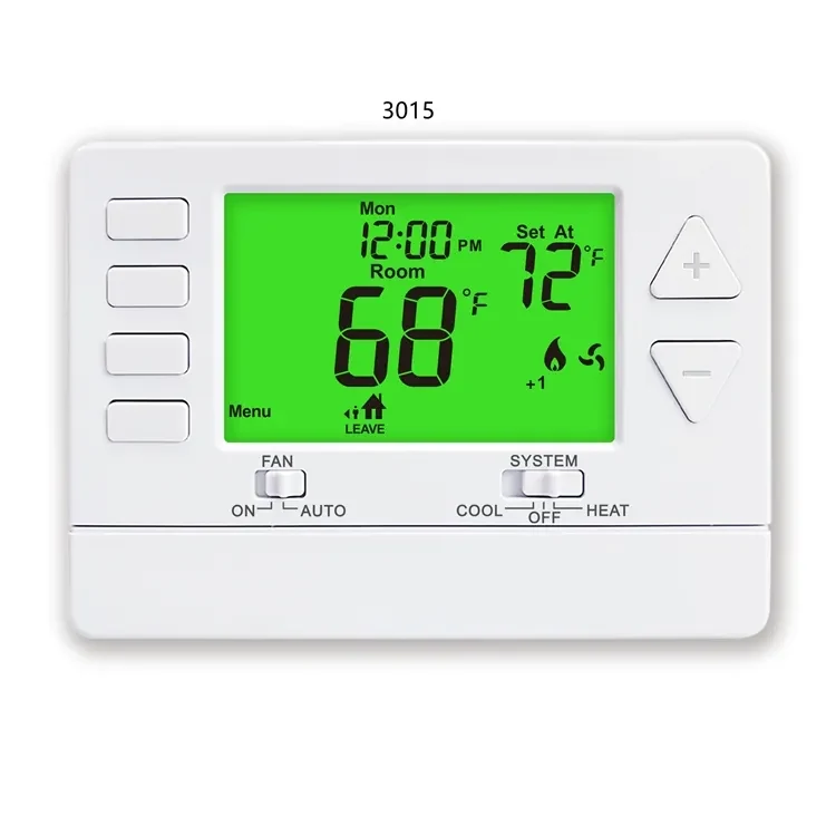 Models 3015 and 3215 multi stage programmable builder thermostat, view 5