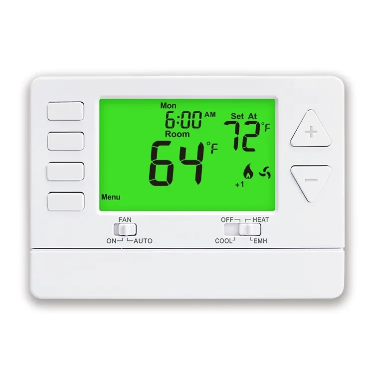 Models 3021 and 3221 non-programmable heat pump builder thermostat, view 5