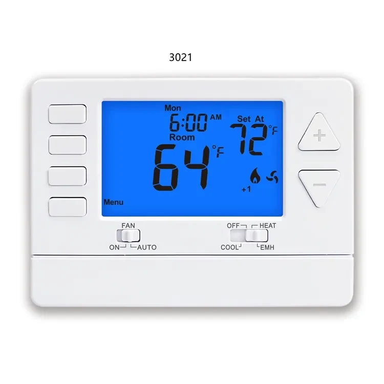 Models 3021 and 3221 non-programmable heat pump builder thermostat