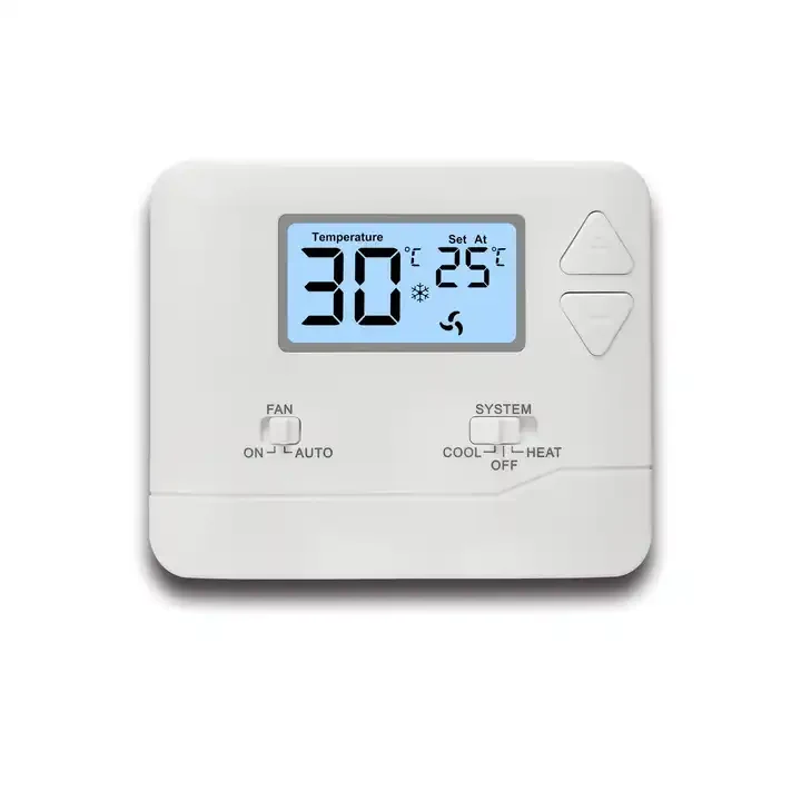STN601 digital non-programmable air conditioner room thermostat, view 2