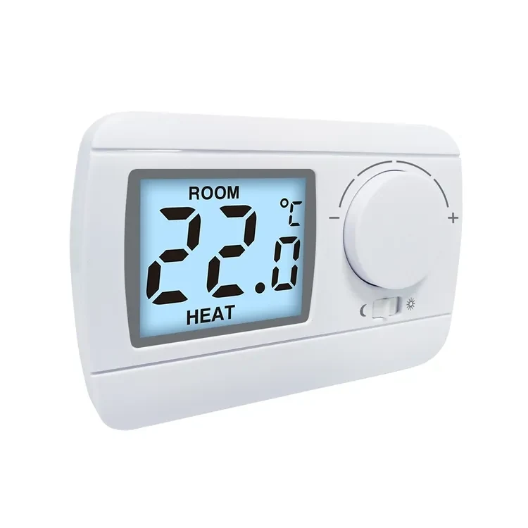 E3-H Premier 230V wired floor heating thermostat with classical dial, view 4