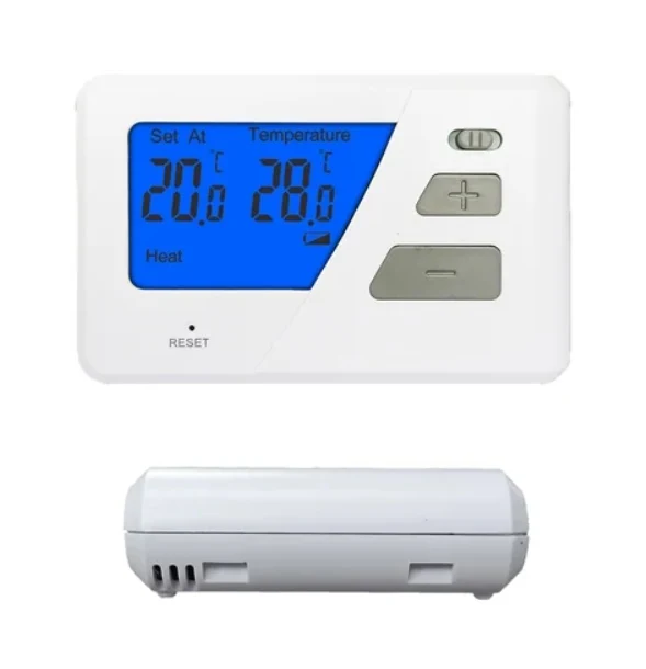 ST2305 230V wired non-programmable gas boiler thermostat with slider switch, view 5