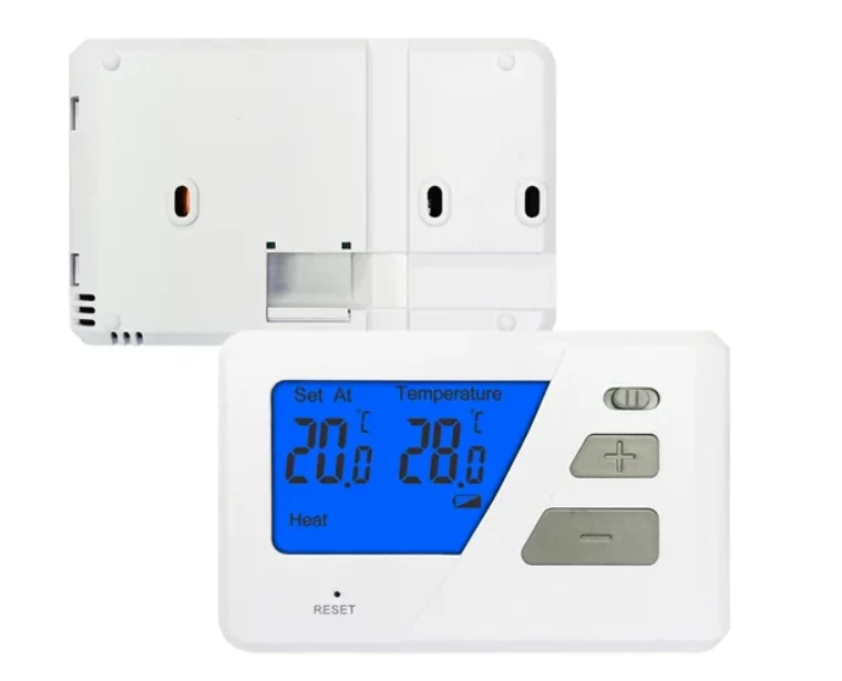 ST2305 230V wired non-programmable gas boiler thermostat with slider switch, view 4