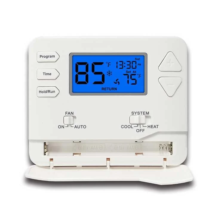 STN615 multi stage 2 heat 2 cool programmable room thermostat, view 4