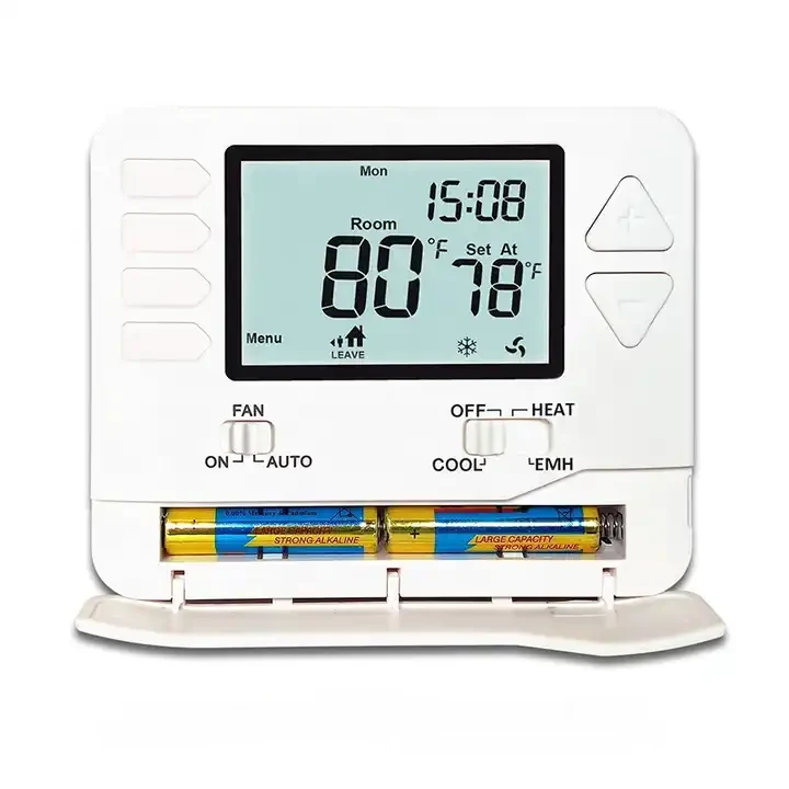 STN721 non-programmable 24 VAC heat pump thermostat with large display, view 5