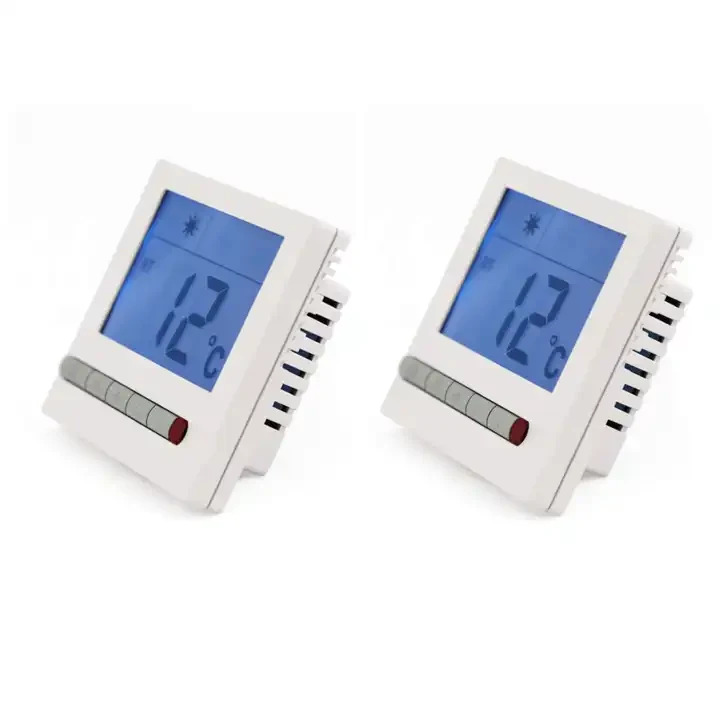 OCTK305AC 230 VAC non-programmable fan coil unit thermostat with digital LCD, view 3