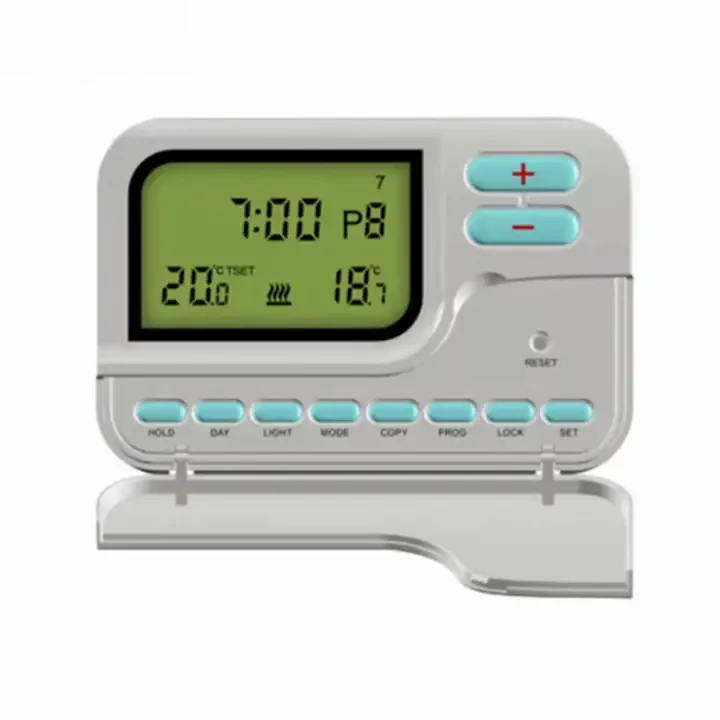 S2302 OEM 7 day programmable room thermostat with keypad lockout, view 4