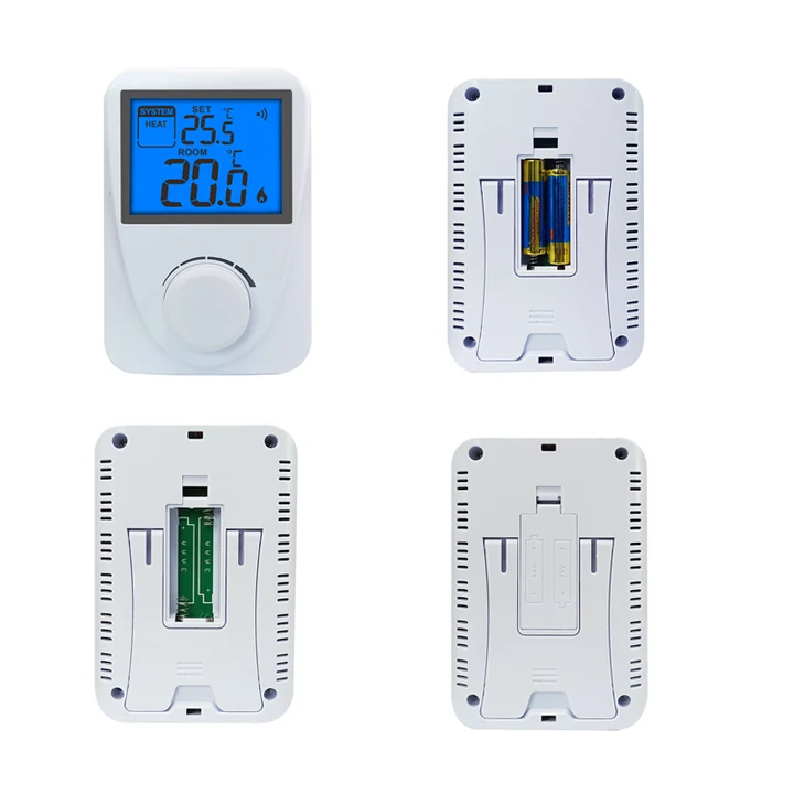ST2601RF wireless dial room thermostat with 230V receiver unit, view 3
