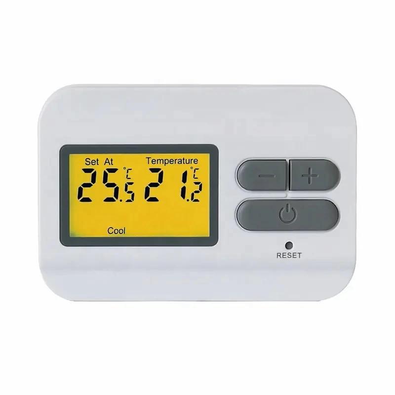 S2301RF 230V boiler heating wireless room thermostat with base, view 4