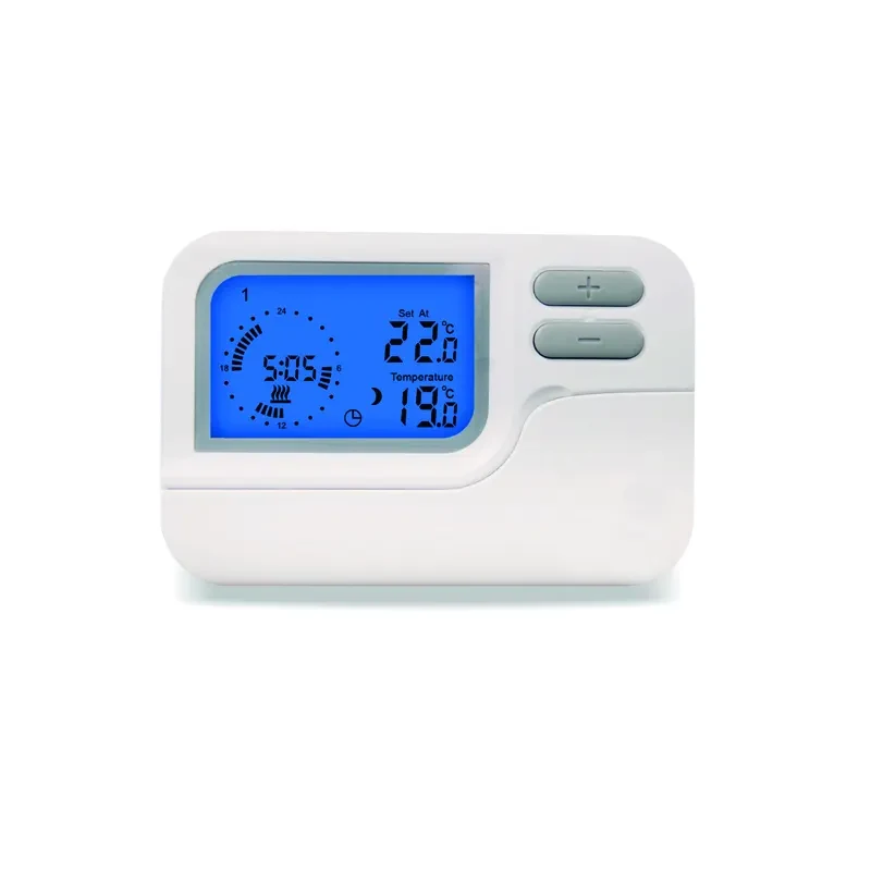 S2303RF wireless programmable boiler thermostat with LED system indicator, view 3