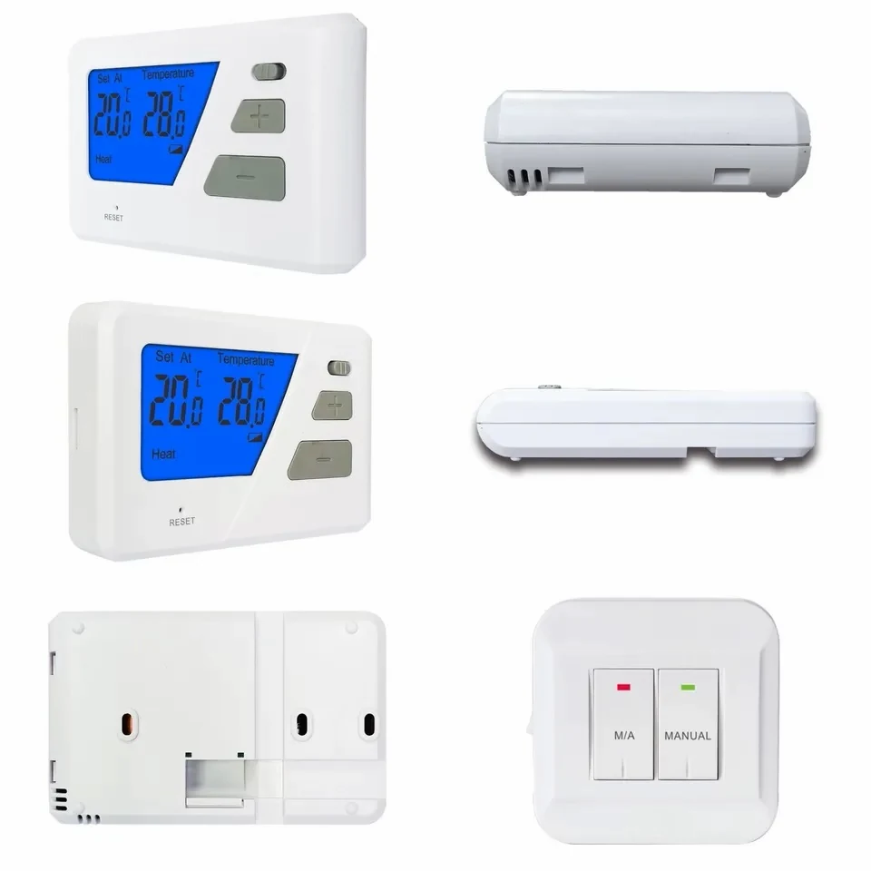 S2305RF wireless non-programmable gas boiler room thermostat, view 4