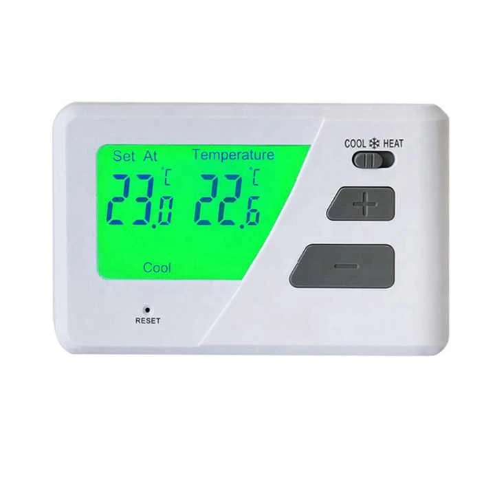 S2305 single room manual heating thermostat with slider switch and LCD, view 3