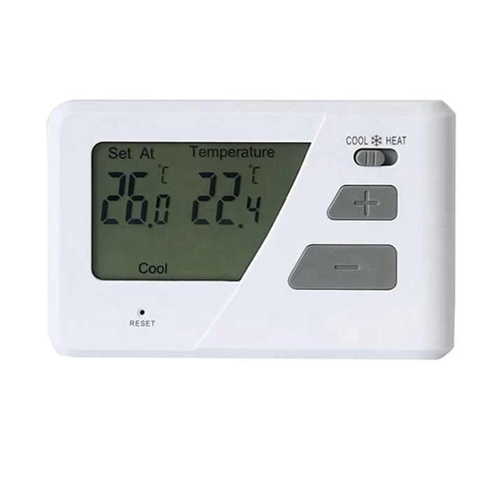 S2305 single room manual heating thermostat with slider switch and LCD, view 4