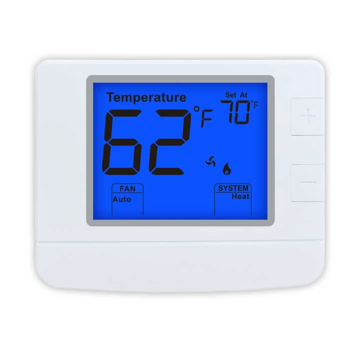 STN1220 non-programmable air conditioner thermostat with four daily periods