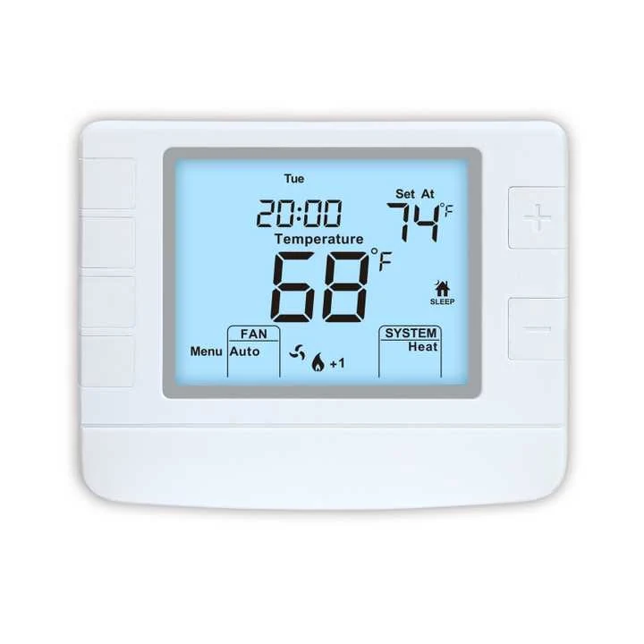 STN2020 WiFi smart air conditioner room thermostat with blue backlit LCD