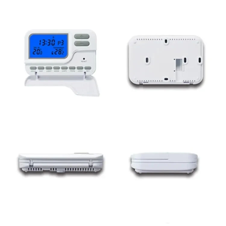 ST2302 230V weekly programmable boiler room thermostat with blue backlight, view 3