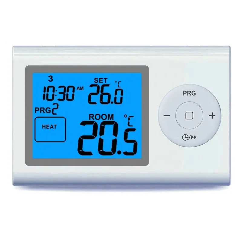 ST2402 230V programmable digital heating thermostat with large push button