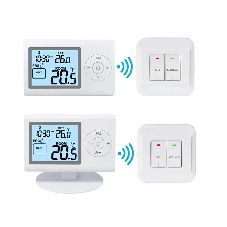 ST2402WIFIRF RF and WiFi programmable HVAC thermostat with receiver, view 4