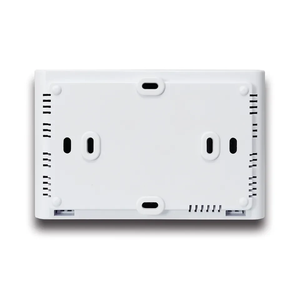 ST2403RF wireless gas boiler thermostat showing room set and floor temperature, view 4