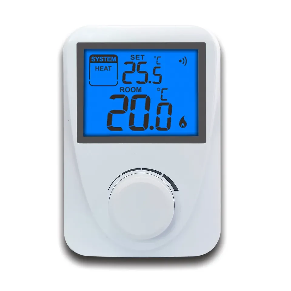 ST2601RF 868MHz wireless air conditioning room thermostat with dial, view 2