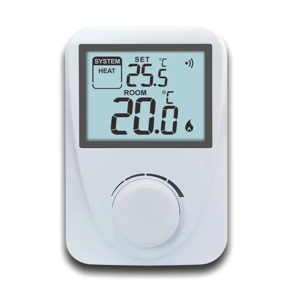 ST2601RF 868MHz wireless air conditioning room thermostat with dial, view 5