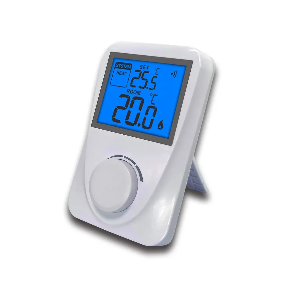 ST2601RF 868MHz wireless air conditioning room thermostat with dial, view 3