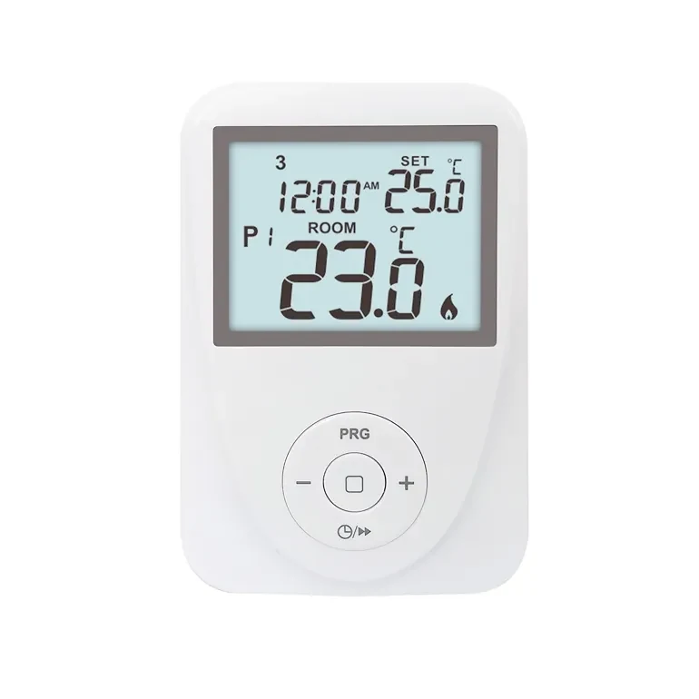 ST2602 OEM programmable boiler thermostat with four backlight colour options, view 5