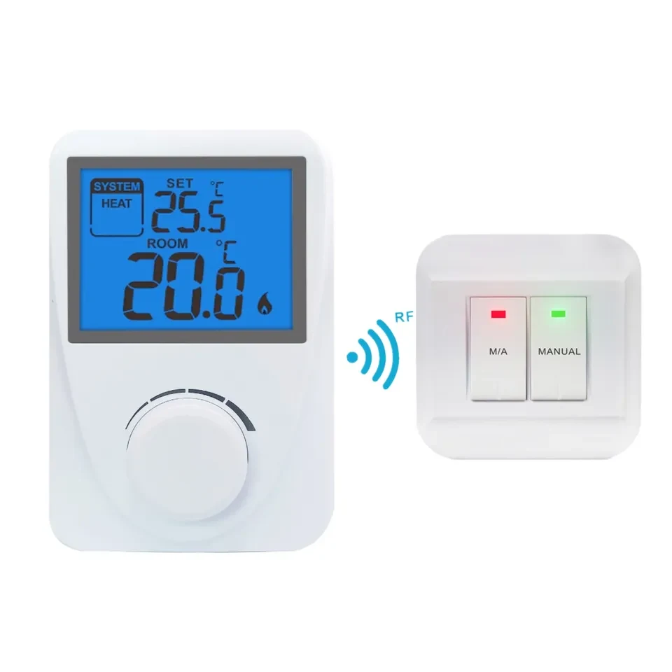ST2603RF wireless non-programmable dial thermostat with large LCD