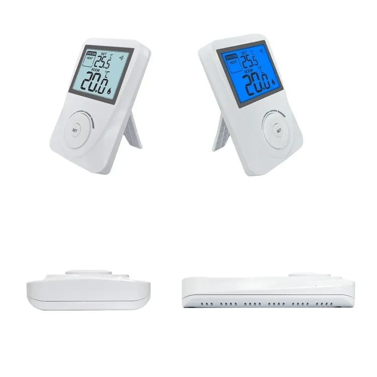 ST2603RF wireless non-programmable dial thermostat with large LCD, view 5