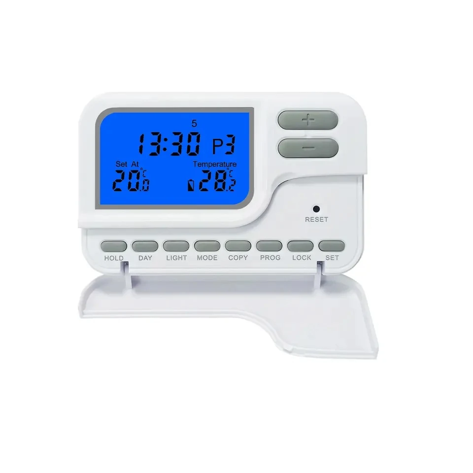 ST27 230V 7 day programmable room thermostat with large LCD