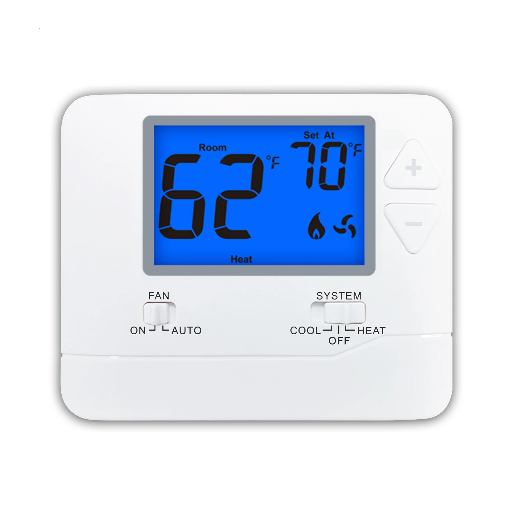 STN601 and STN701 single stage non-programmable wired builder thermostat, view 4
