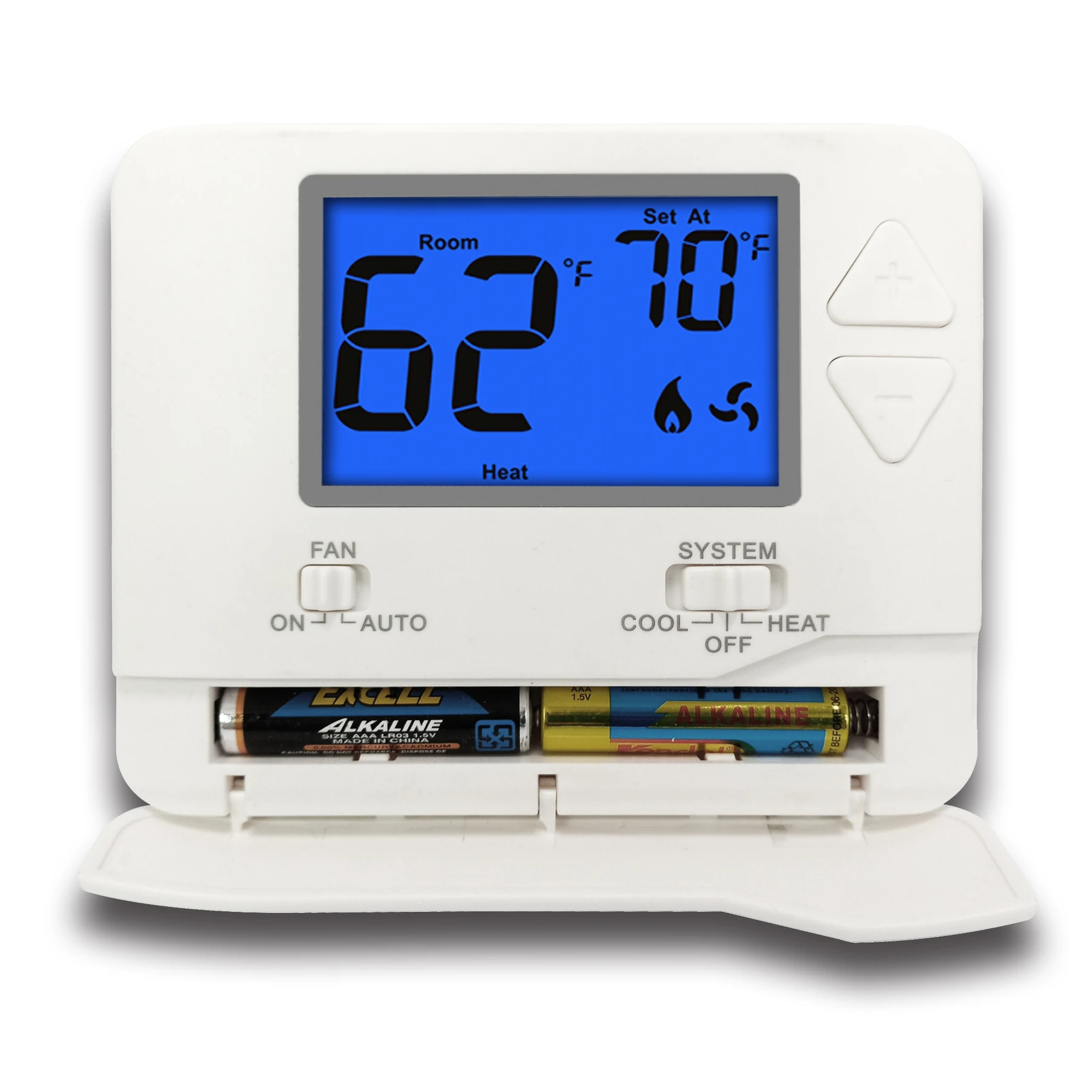 STN601 and STN701 single stage non-programmable wired builder thermostat, view 7