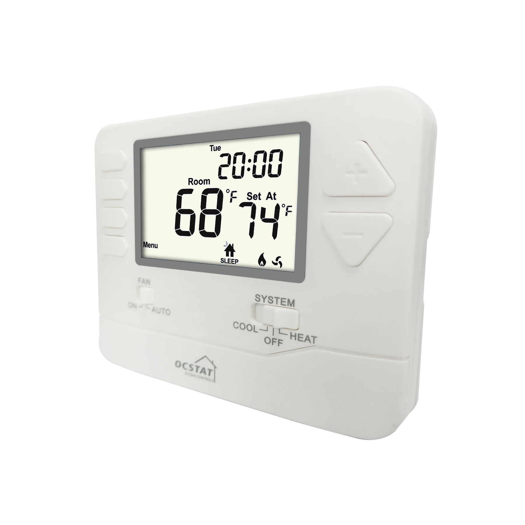 STN605 and STN705 single stage programmable wired builder thermostat, view 5