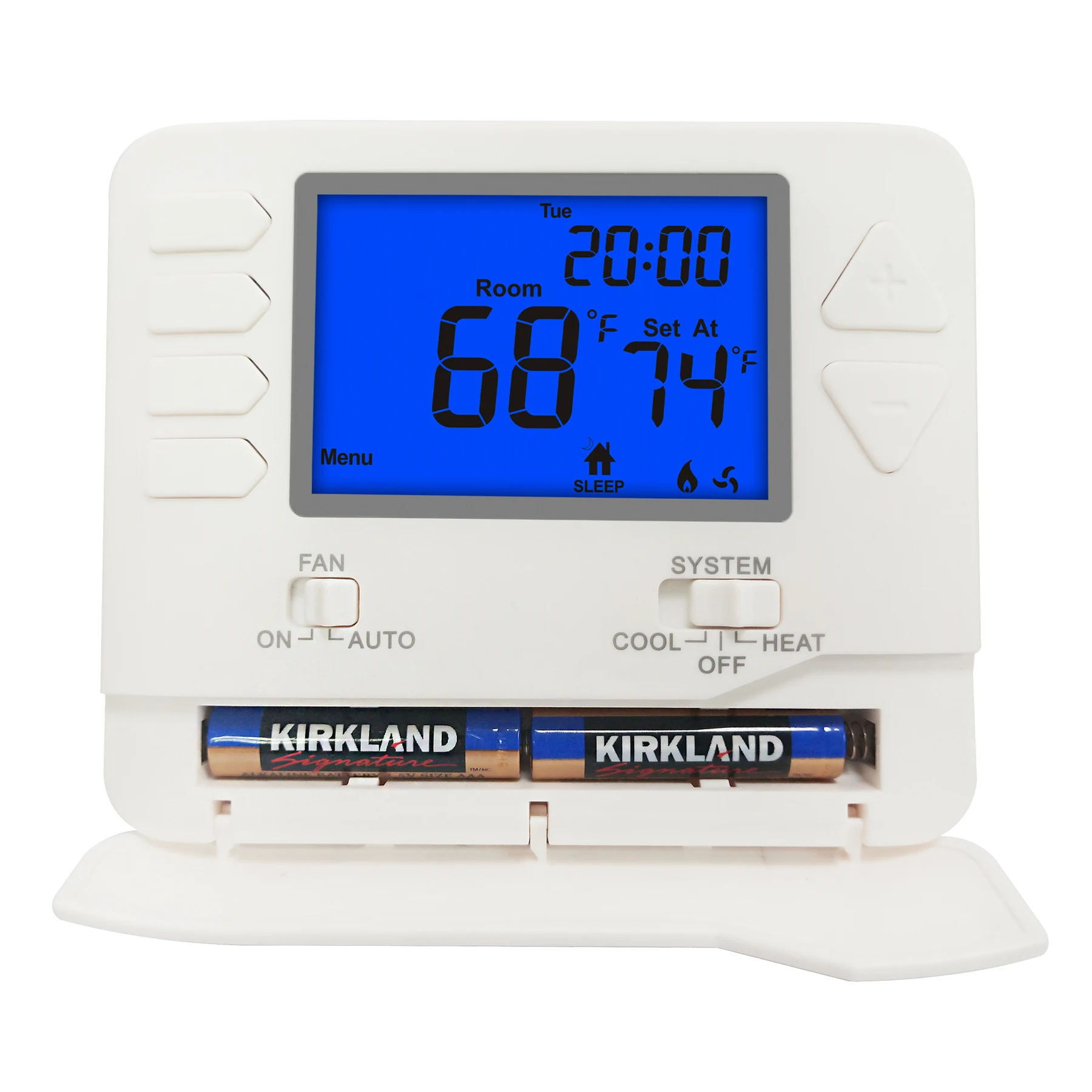 STN605 and STN705 single stage programmable wired builder thermostat, view 3