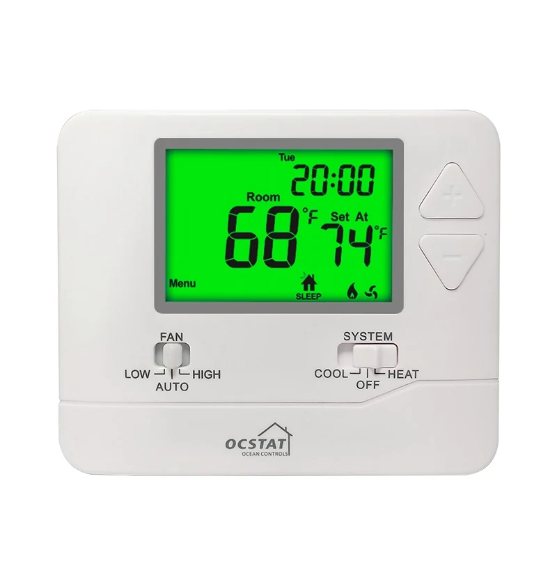 STN715RF 24V wireless programmable two stage thermostat, view 5