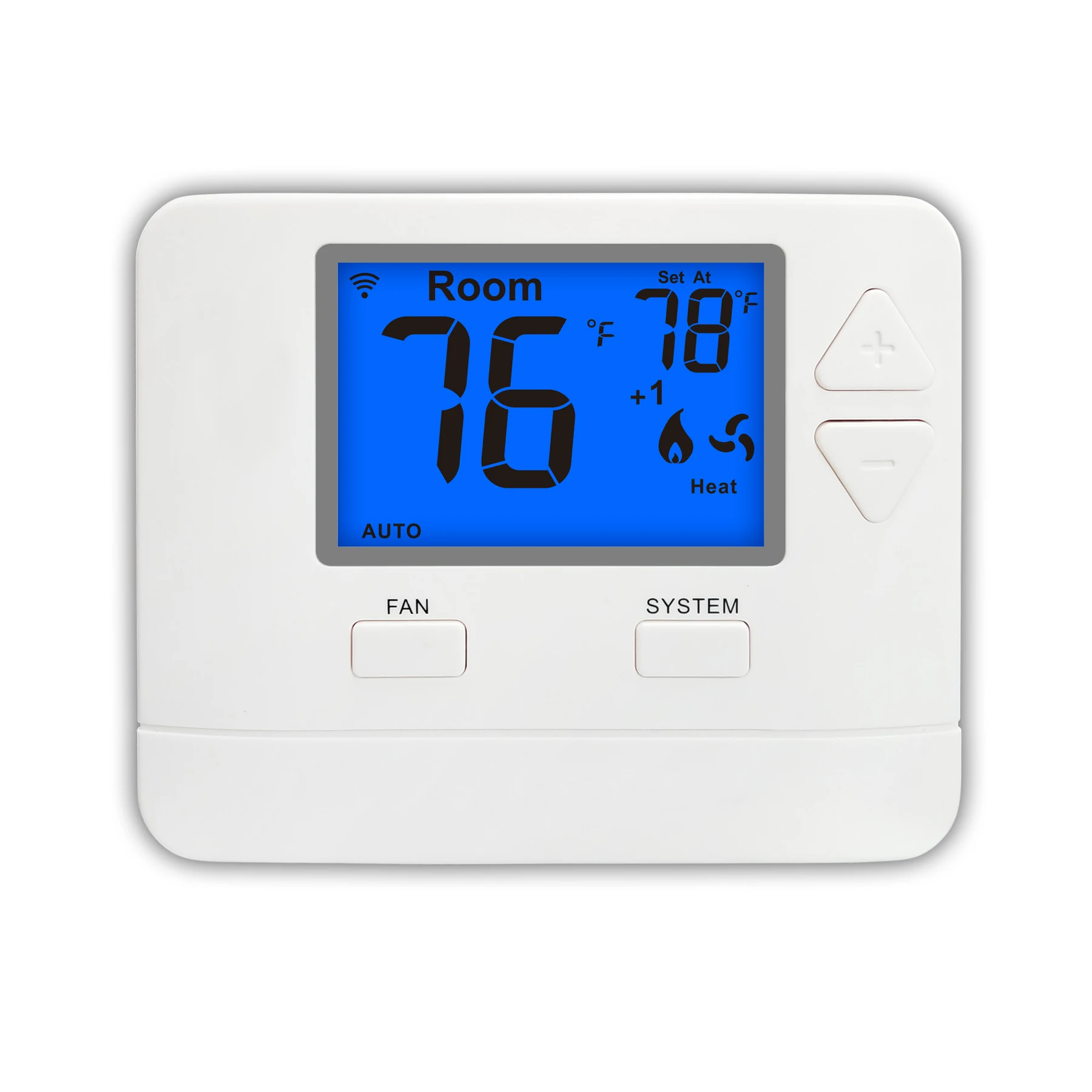 STN721W multi stage heat pump WiFi thermostat with backlit display